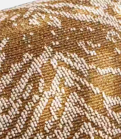 1018 Sahara Waves – Geometric Jacquard Cushion Cover 45x45 cm
