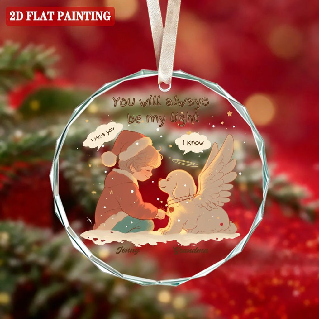 Personalized Custom Glass Ornament