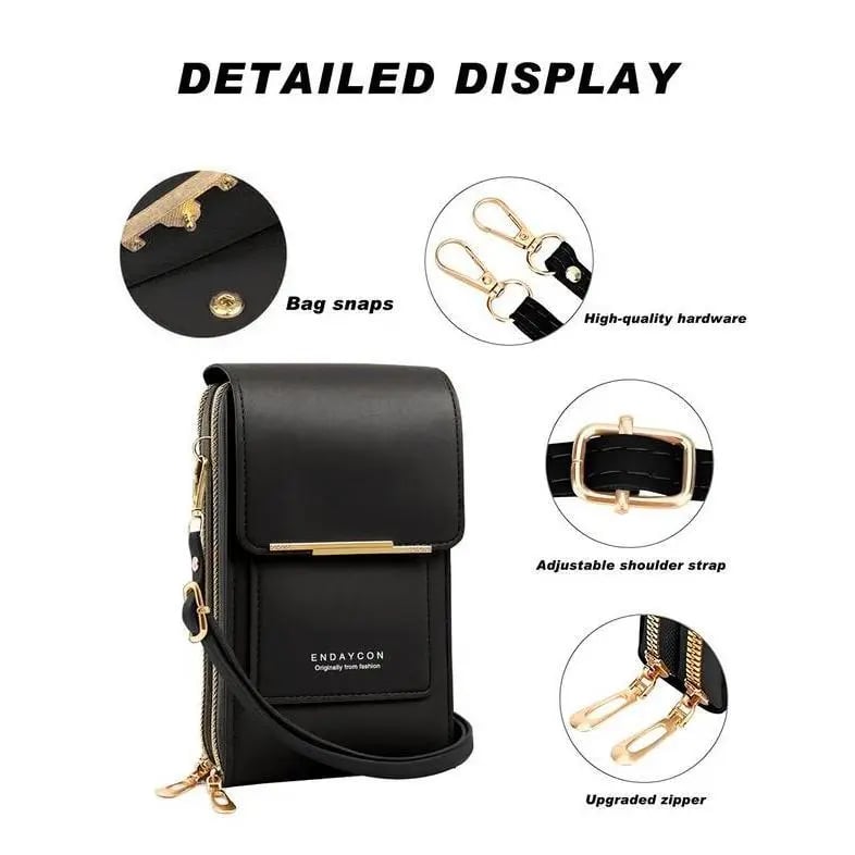 🏆Last Day Promotion：ONLY $14.99!!👜 📱 Simple and elegant women's touchscreen crossbody phone wallet(📦 Buy 2 Free Shipping)
