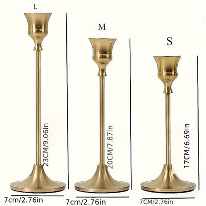 Gold Taper Candle Holders