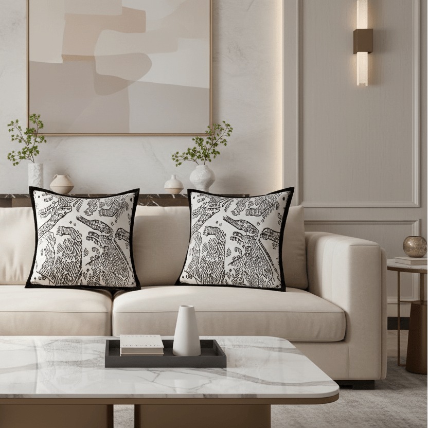 1097 Elysian Jacquard Pillow Cover