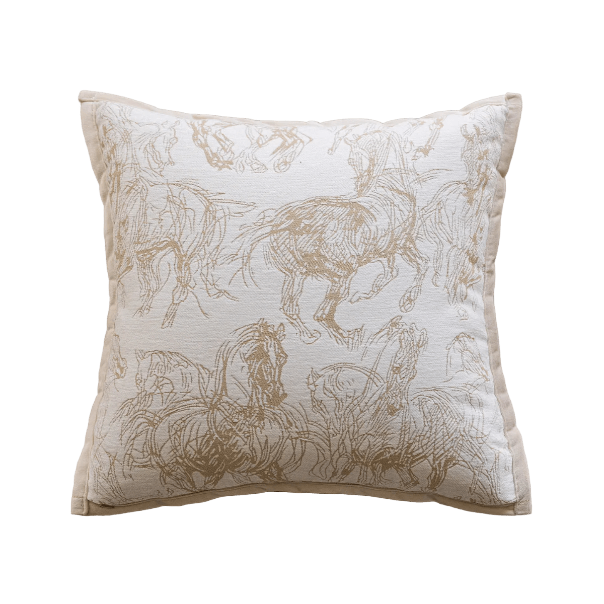 1103 Equestrian Sketch Pillow Cover
