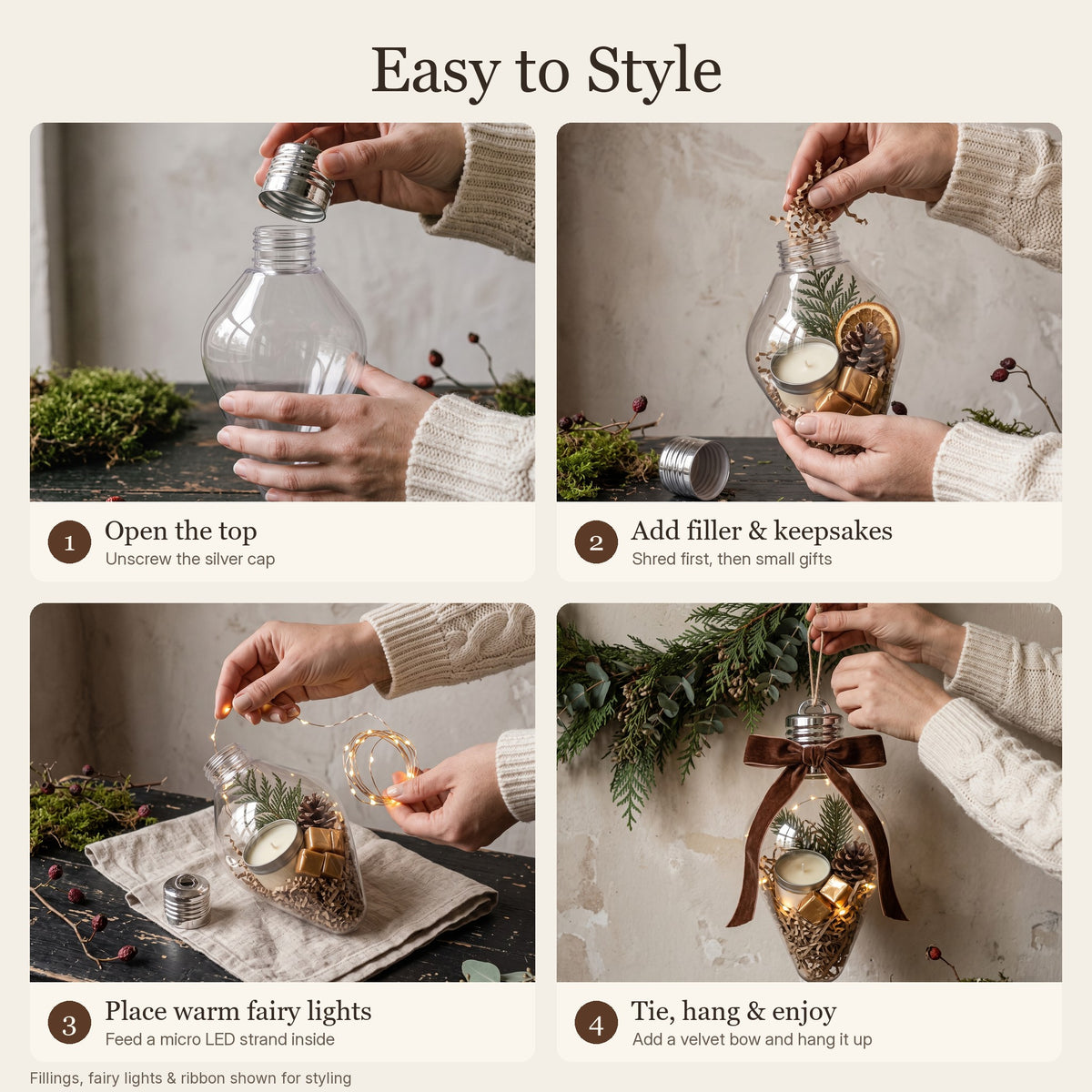 Easy to style in 4 steps