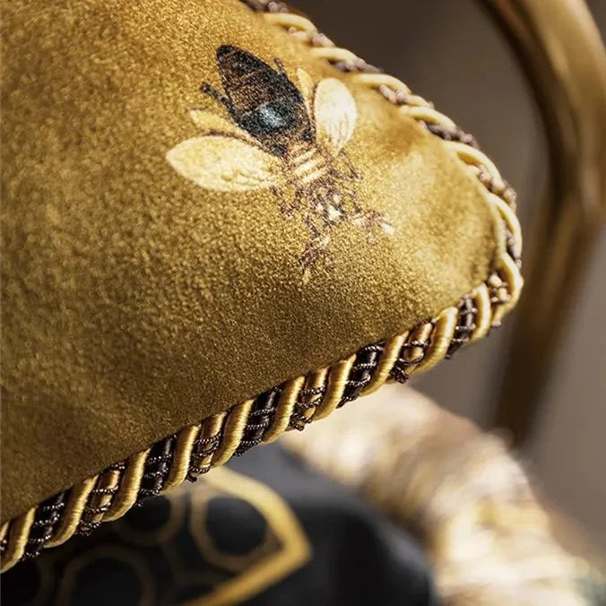 1096 Golden Queen Bee Pillow Cover