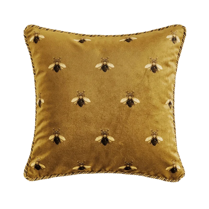 1096 Golden Queen Bee Pillow Cover