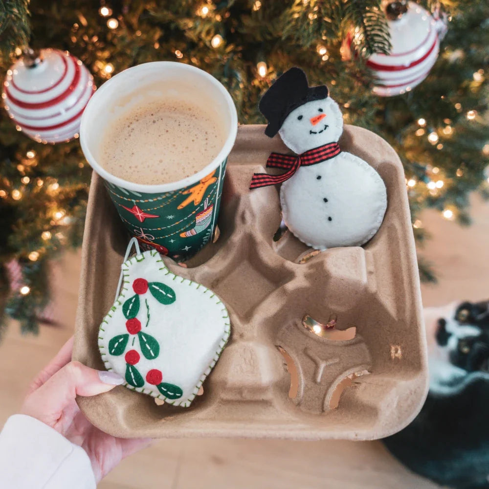 Holiday Pom-Pom Cat Toys