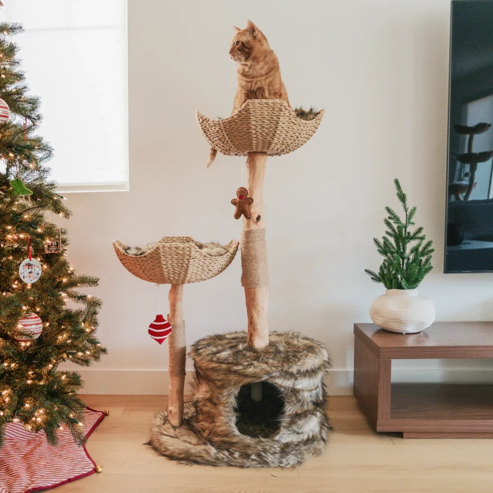 Holiday Pom-Pom Cat Toys