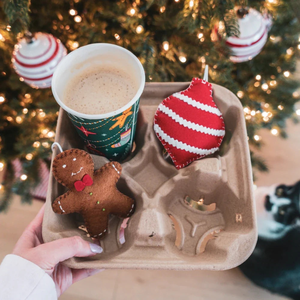 Holiday Pom-Pom Cat Toys