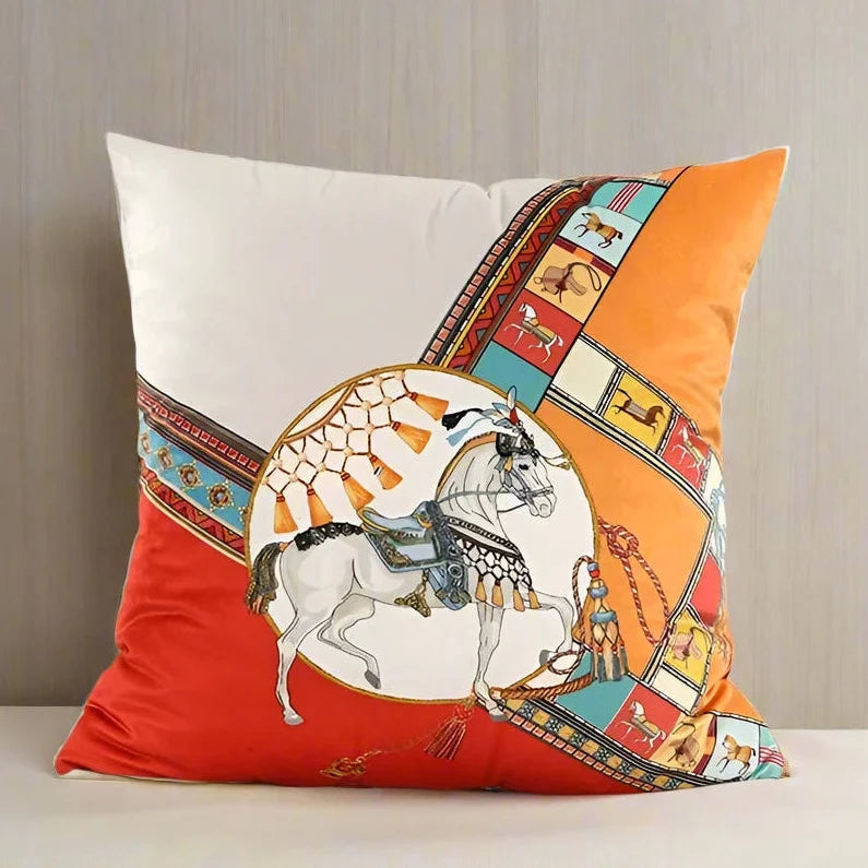 1178 Royal Horse Pillow Cover