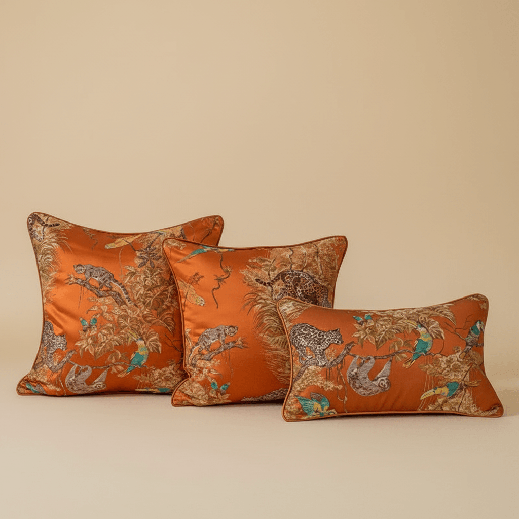 1105 Jaguar Jacquard Pillow Cover