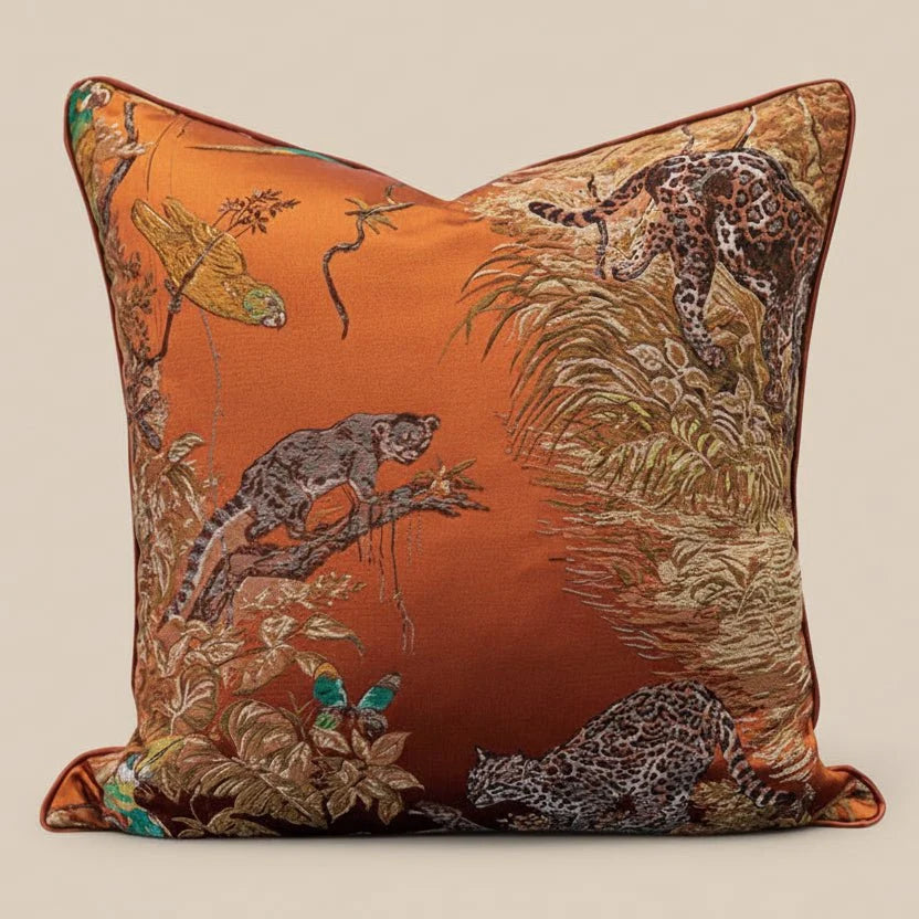 1105 Jaguar Jacquard Pillow Cover