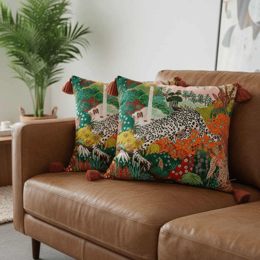 1087 Jungle Daydream Pillow Cover