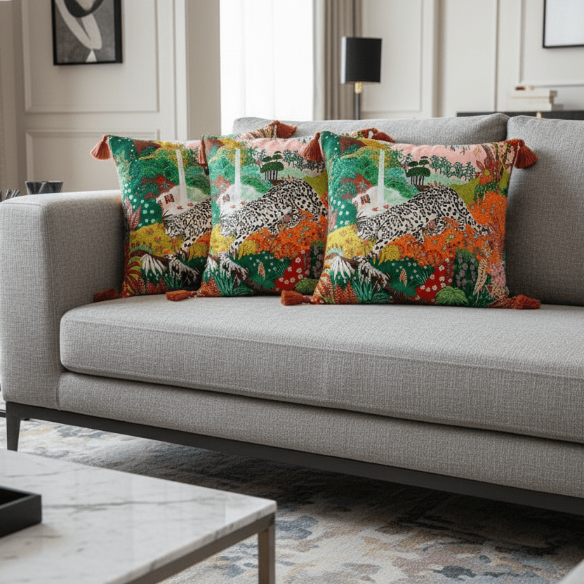 1087 Jungle Daydream Pillow Cover