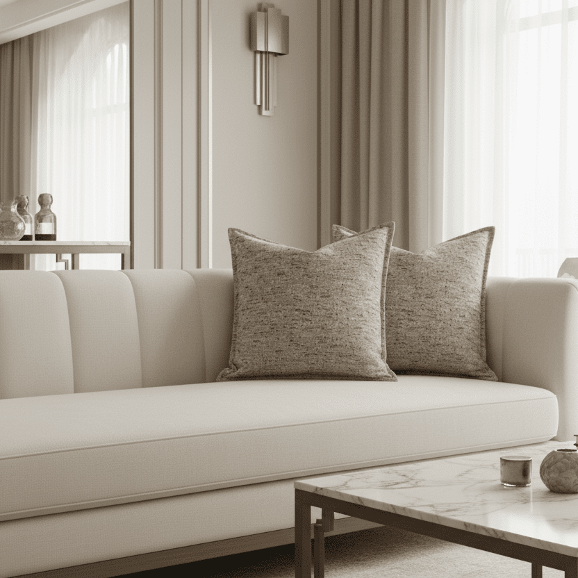 1173 Lela Beige Pillow Cover