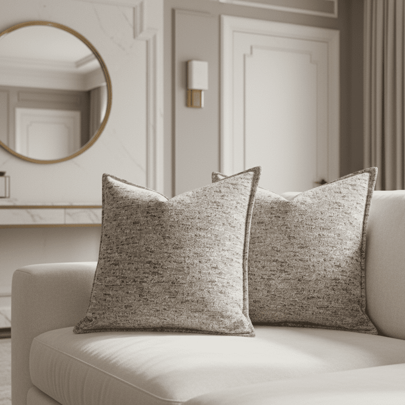 1173 Lela Beige Pillow Cover