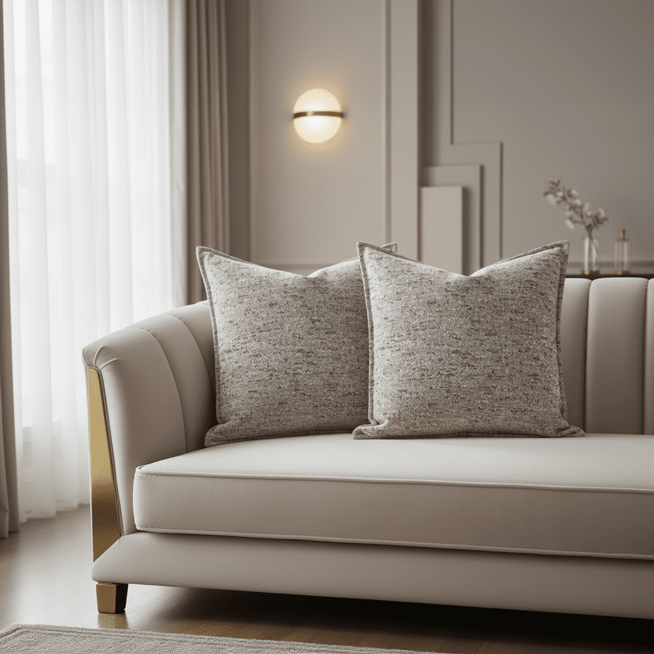1173 Lela Beige Pillow Cover