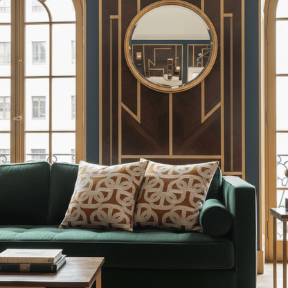 1138 Lorenzo Lux Brown Pillow Cover