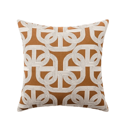 1138 Lorenzo Lux Brown Pillow Cover