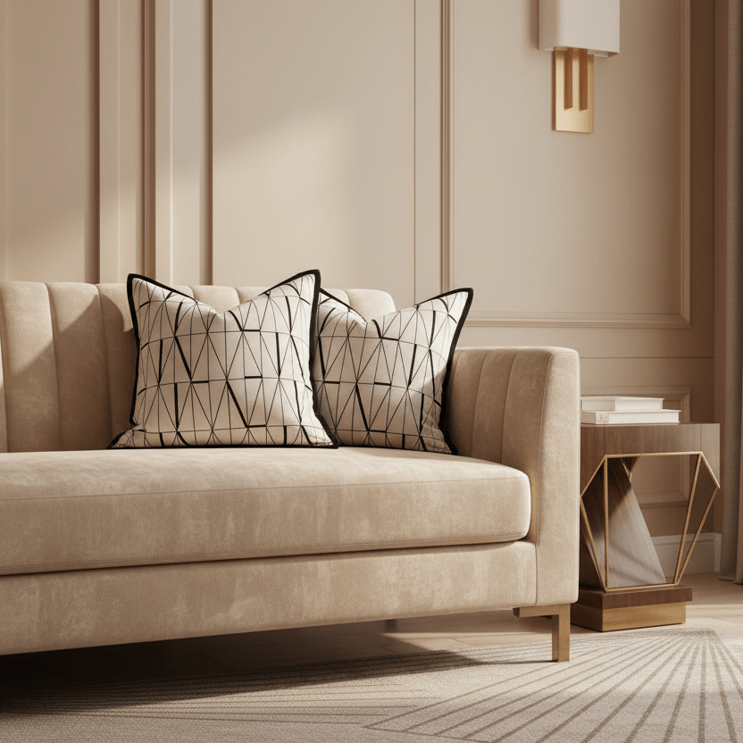 1150 Luxe Linear Pillow Cover