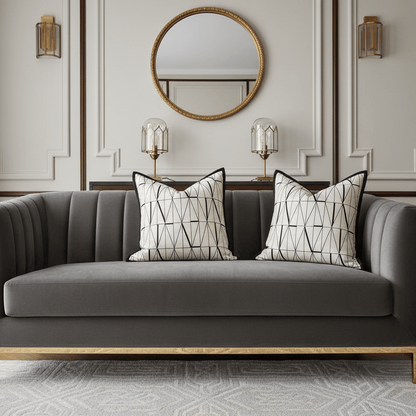 1150 Luxe Linear Pillow Cover