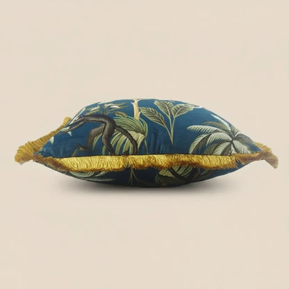 1083 Monkey Palm Fringe Pillow Cover