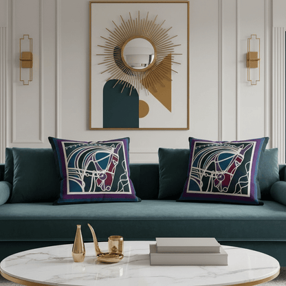 1187 Mosaic Mane Pillow Cover