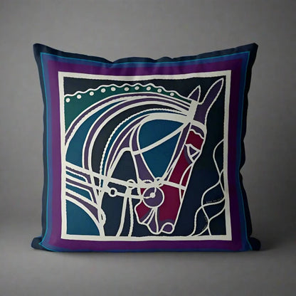 1187 Mosaic Mane Pillow Cover