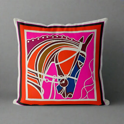 1187 Mosaic Mane Pillow Cover