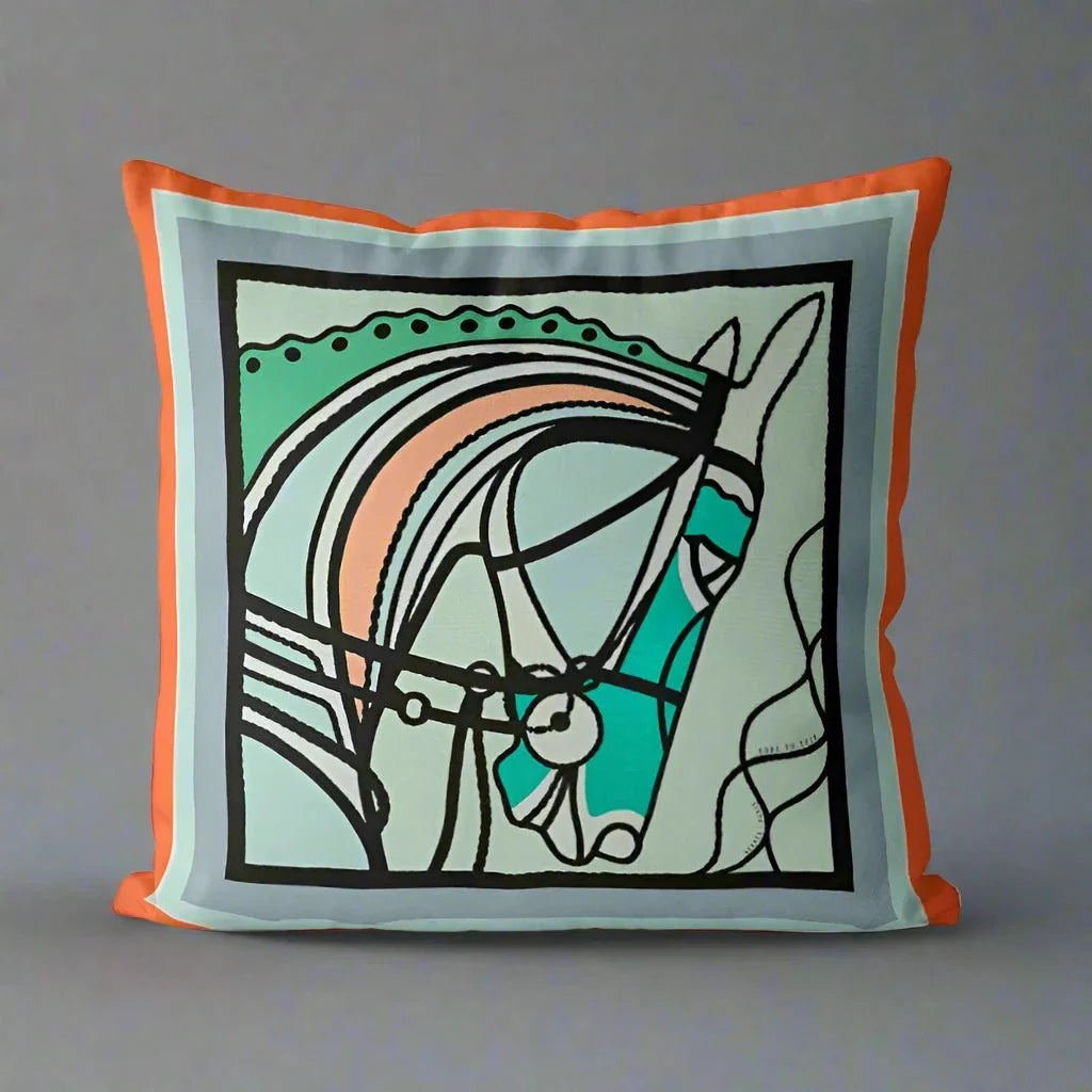 1187 Mosaic Mane Pillow Cover