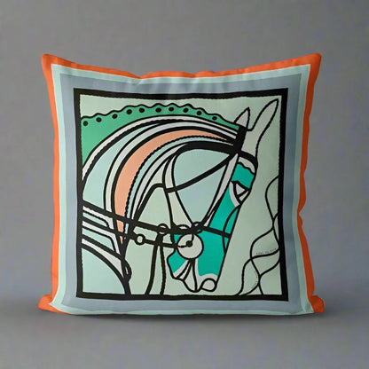 1187 Mosaic Mane Pillow Cover