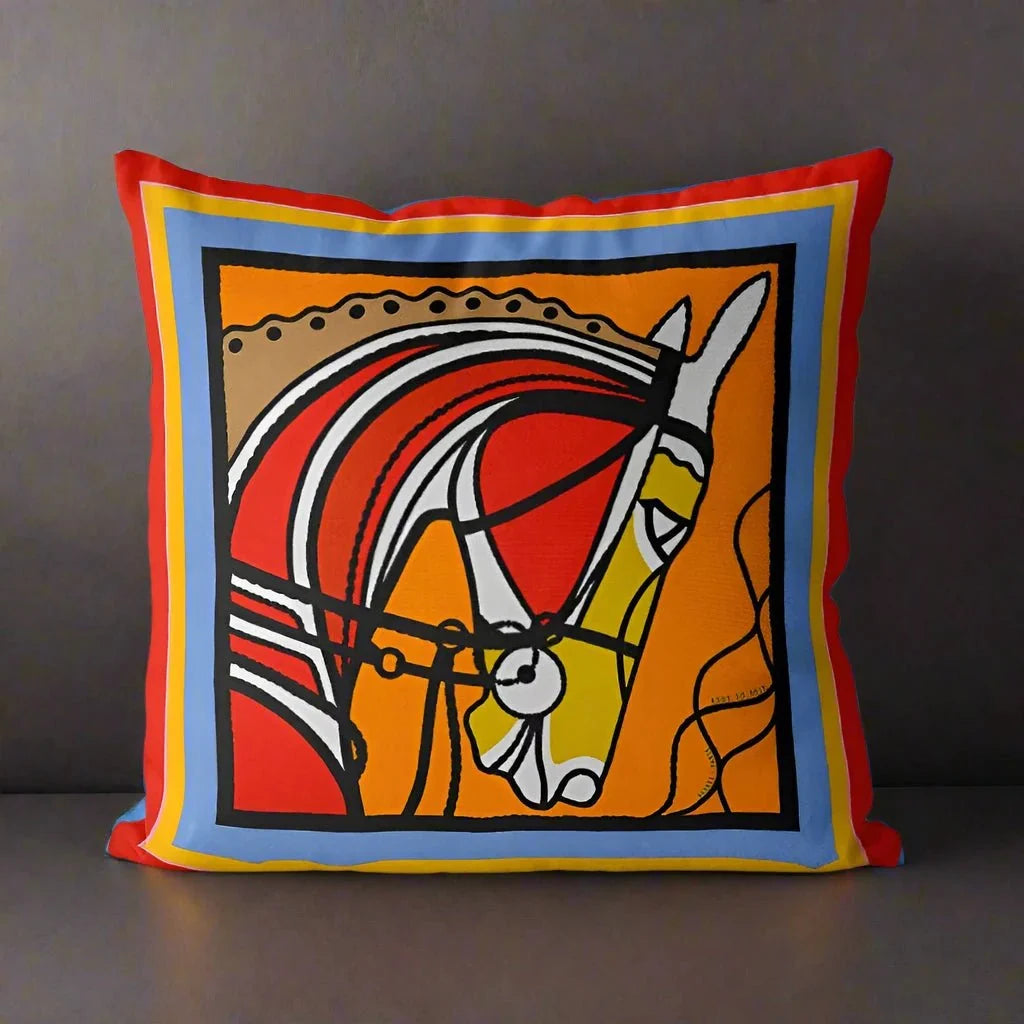 1187 Mosaic Mane Pillow Cover