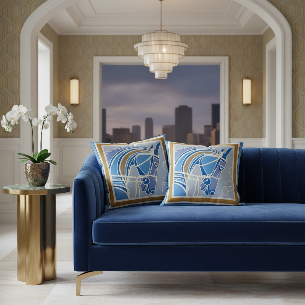 1187 Mosaic Mane Pillow Cover
