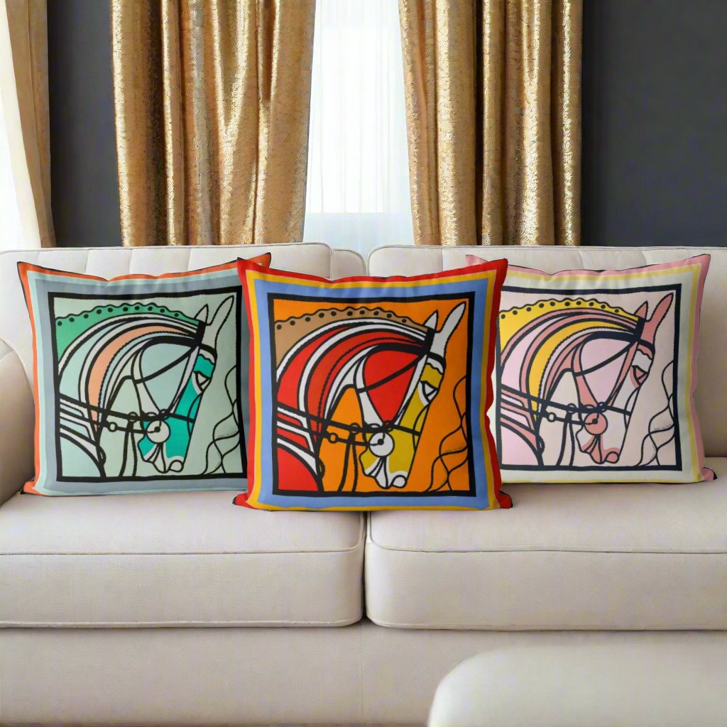 1187 Mosaic Mane Pillow Cover