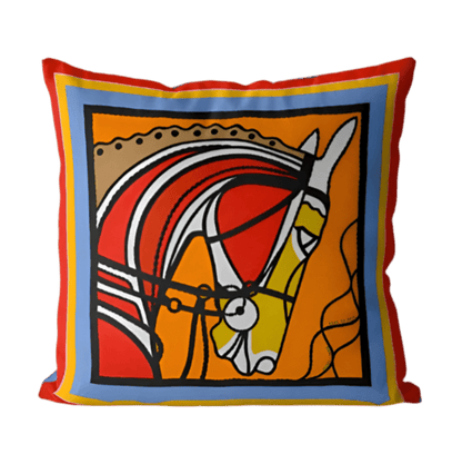 1187 Mosaic Mane Pillow Cover