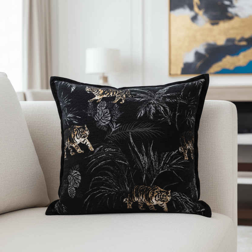 1102 Noir Predator Pillow Cover