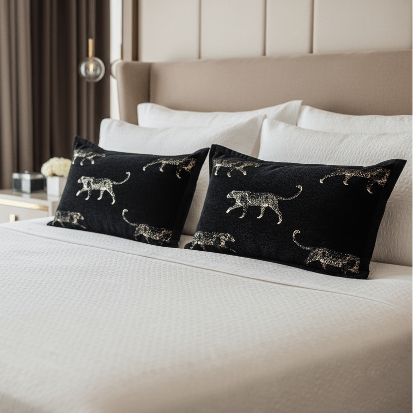 1102 Noir Predator Pillow Cover