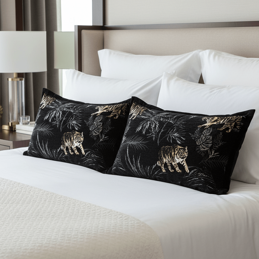 1102 Noir Predator Pillow Cover