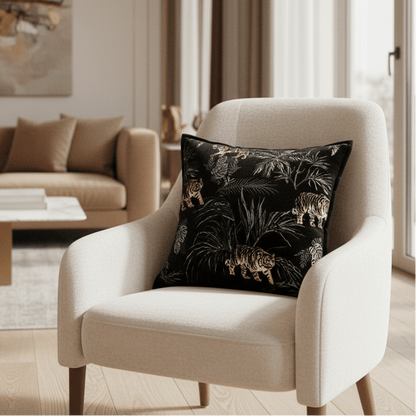 1102 Noir Predator Pillow Cover