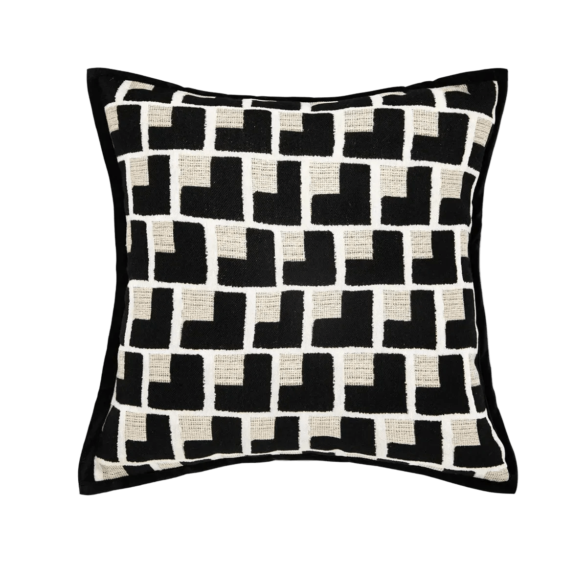 1108 Noir Tie Pillow Cover