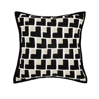 1108 Noir Tie Pillow Cover