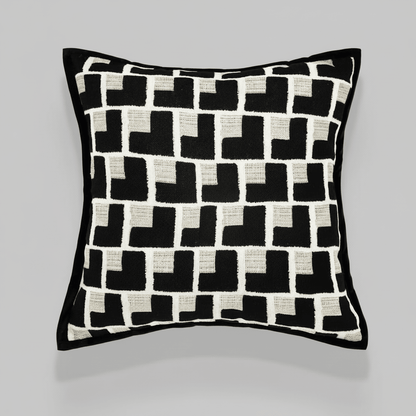 1108 Noir Tie Pillow Cover
