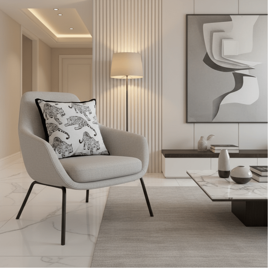 1098 Panthera Jacquard Pillow Cover