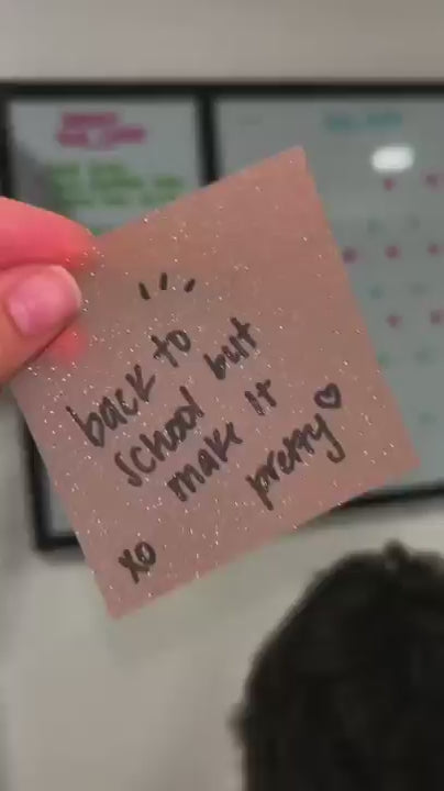 WH_AD_1530852475404411 | 12 Boxes of Glittery Transparent Pull-Out Sticky Notes (960 Sheets Total) – Sparkly Office Stationery with Strong Adhesion, No Residue, Reusable Up to 50 Times per Sheet