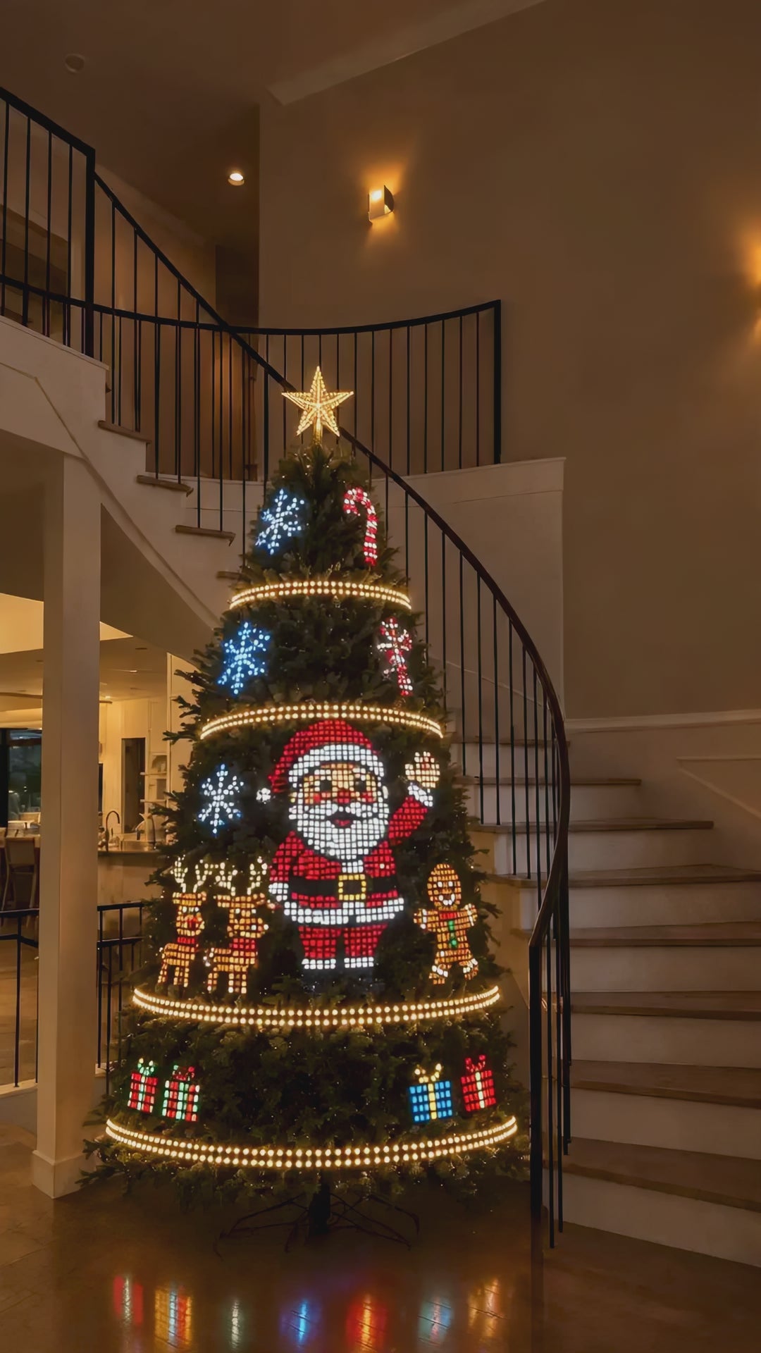 Smart Christmas tree lights demo video 2