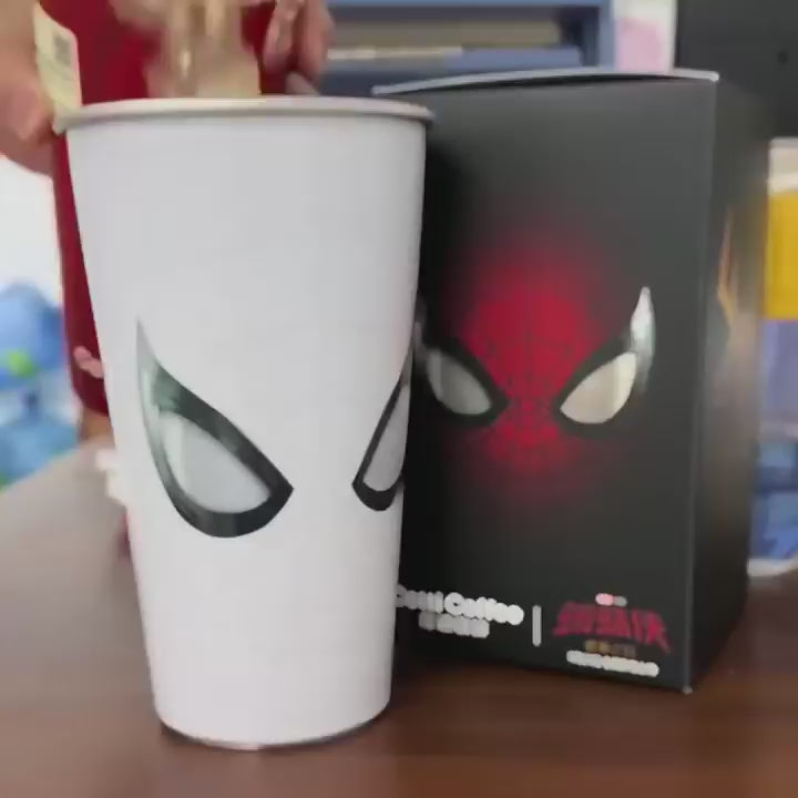 WH_AD_1748342772865192 | Web Hero Color Changing Tumbler with Lid & Straw, 500ml/700ml Temperature-Reactive Cup for Coffee, Soda, Water & Iced Drinks