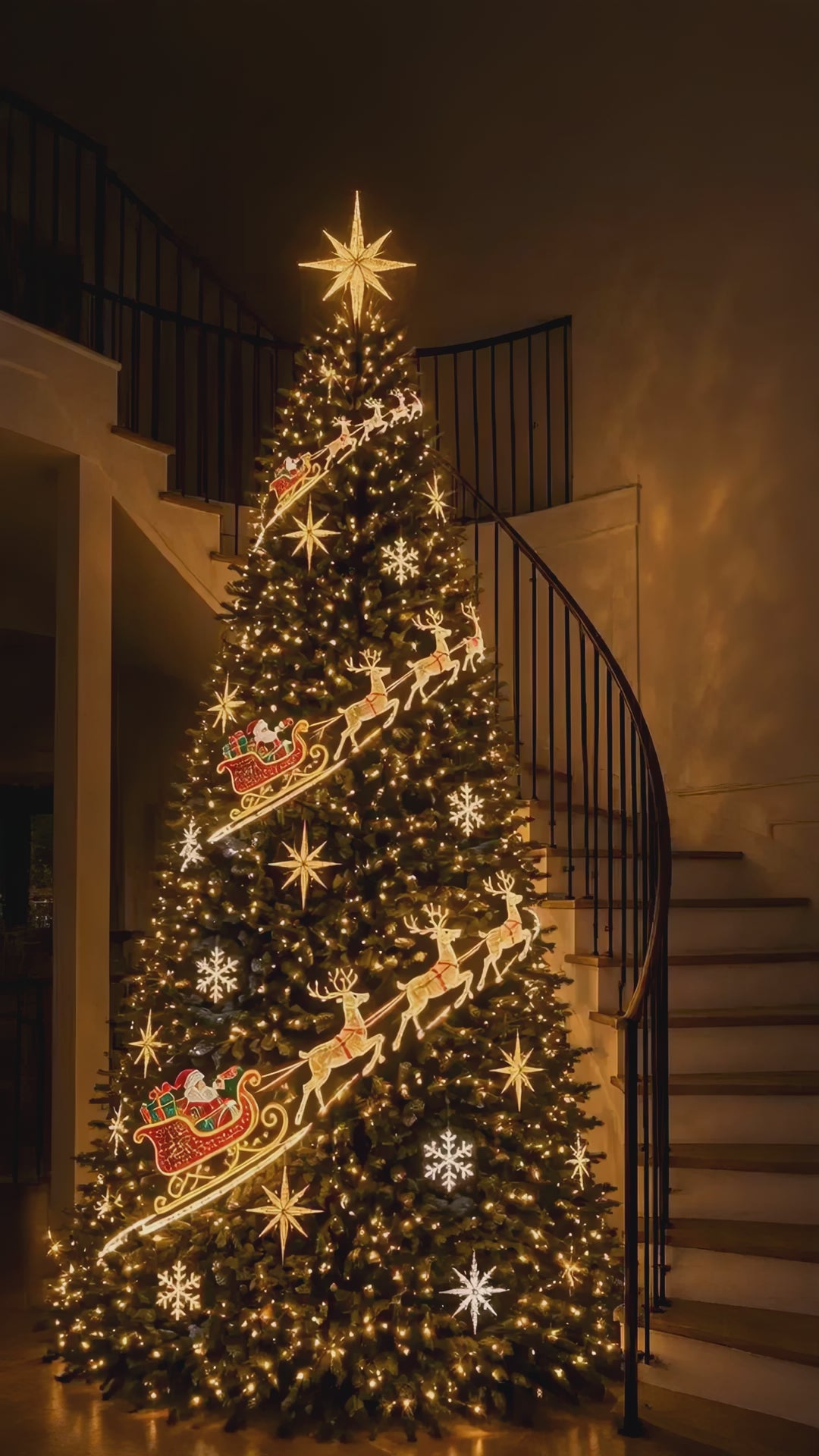 Smart Christmas tree lights demo video 1