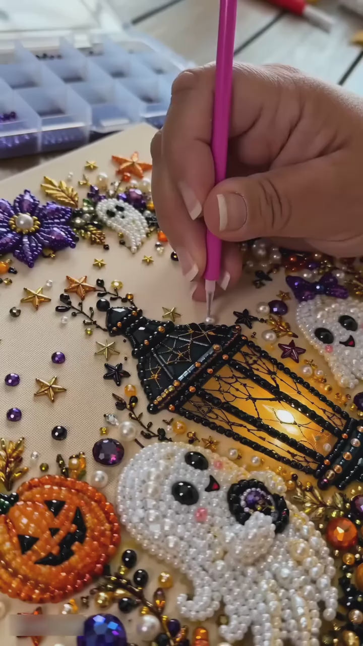 Halloween Pearl Art DIY Kit demo video 4