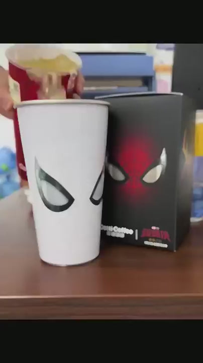 WH_AD_1036952302592788 | Web Hero Color Changing Tumbler with Lid & Straw, 500ml/700ml Temperature-Reactive Cup for Coffee, Soda, Water & Iced Drinks
