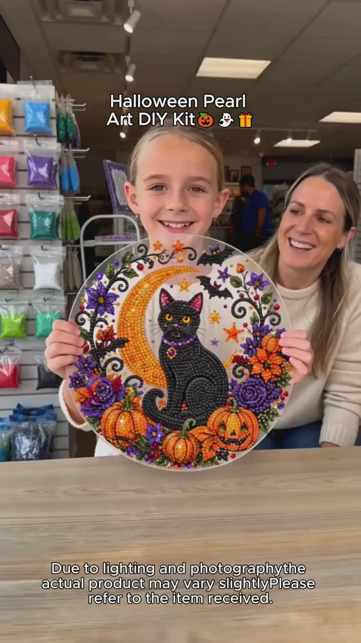 Halloween Pearl Art Hanging Ornament Kit demo video 3