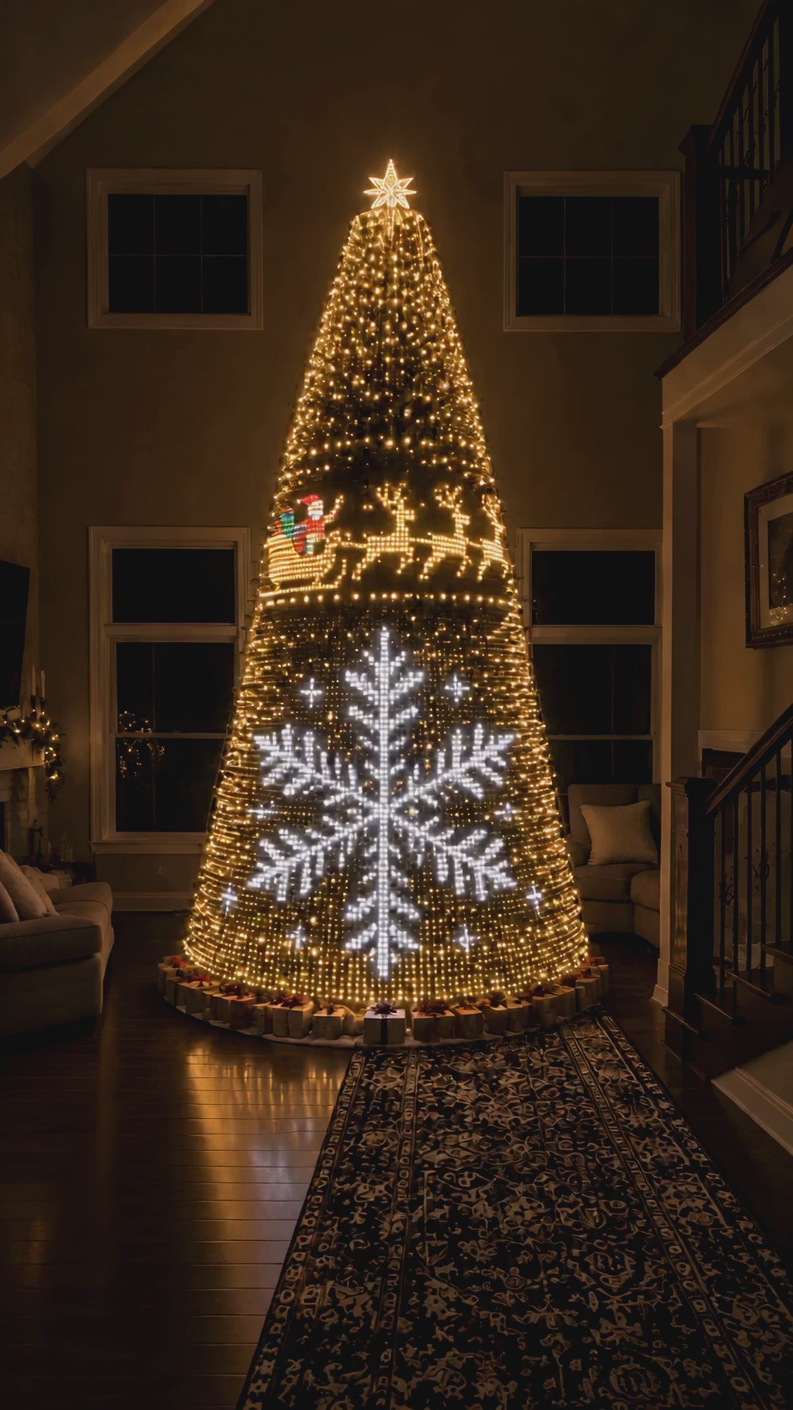 Smart Christmas tree lights demo video 3